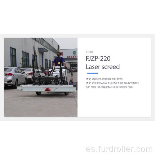 Regla guiada por láser con conducción de ruedas delanteras y dirección trasera (FJZP-220)